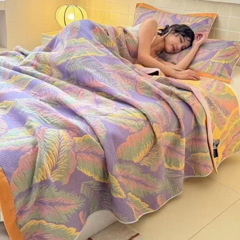 Muslin Cotton Bedspread - 6 Katmanlı Muslin Battaniye Kraliçe Boy,