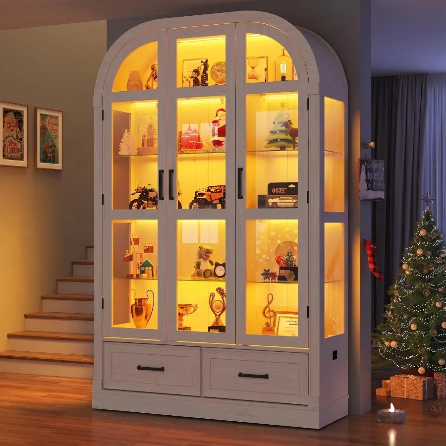 Lighting - 74 inçlik, cam kapılı ve çekmeceli,