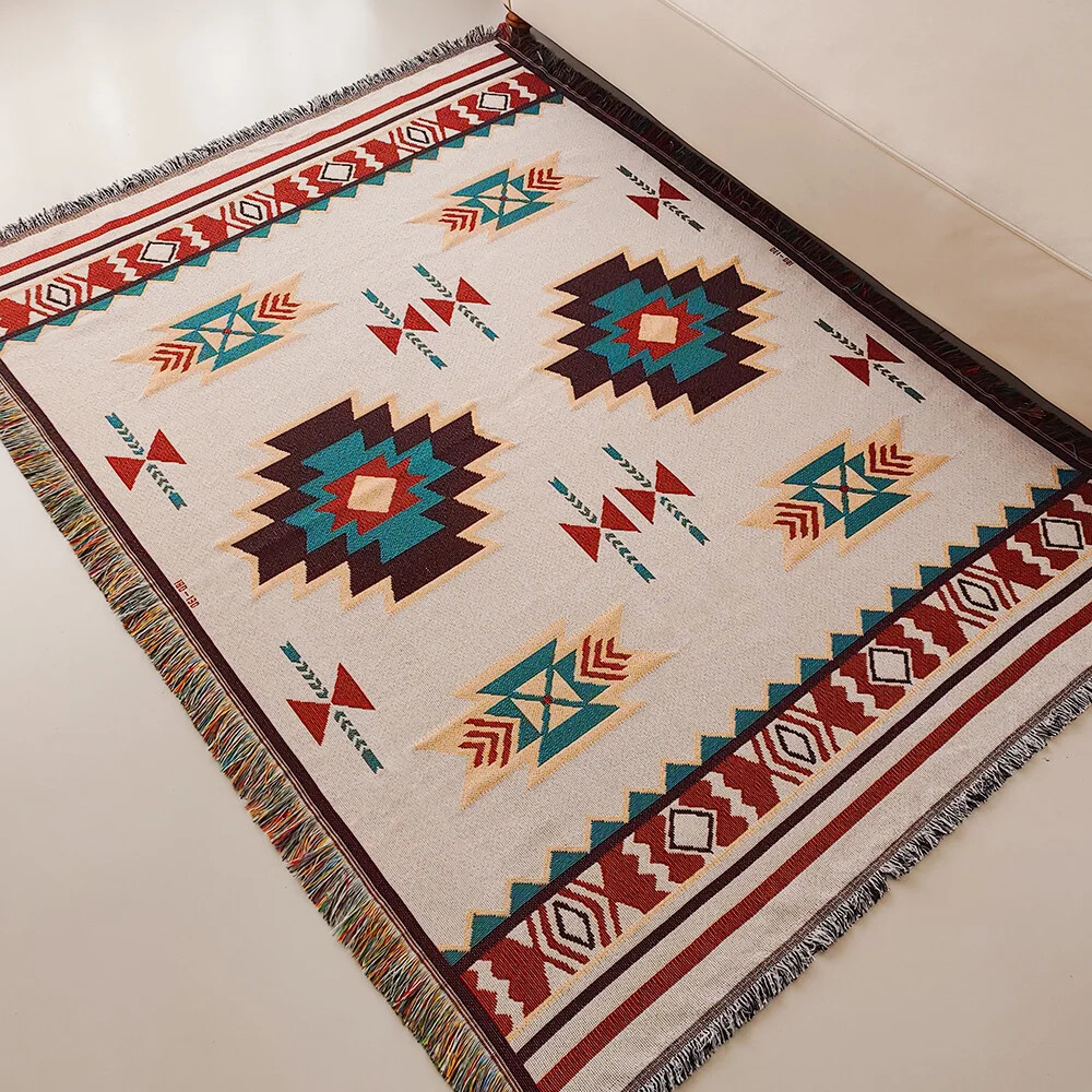 Saçaklı Büyük Boy Boho Aztek B - Boho Throw Blanket Fringe incelemesi ve fiyatı