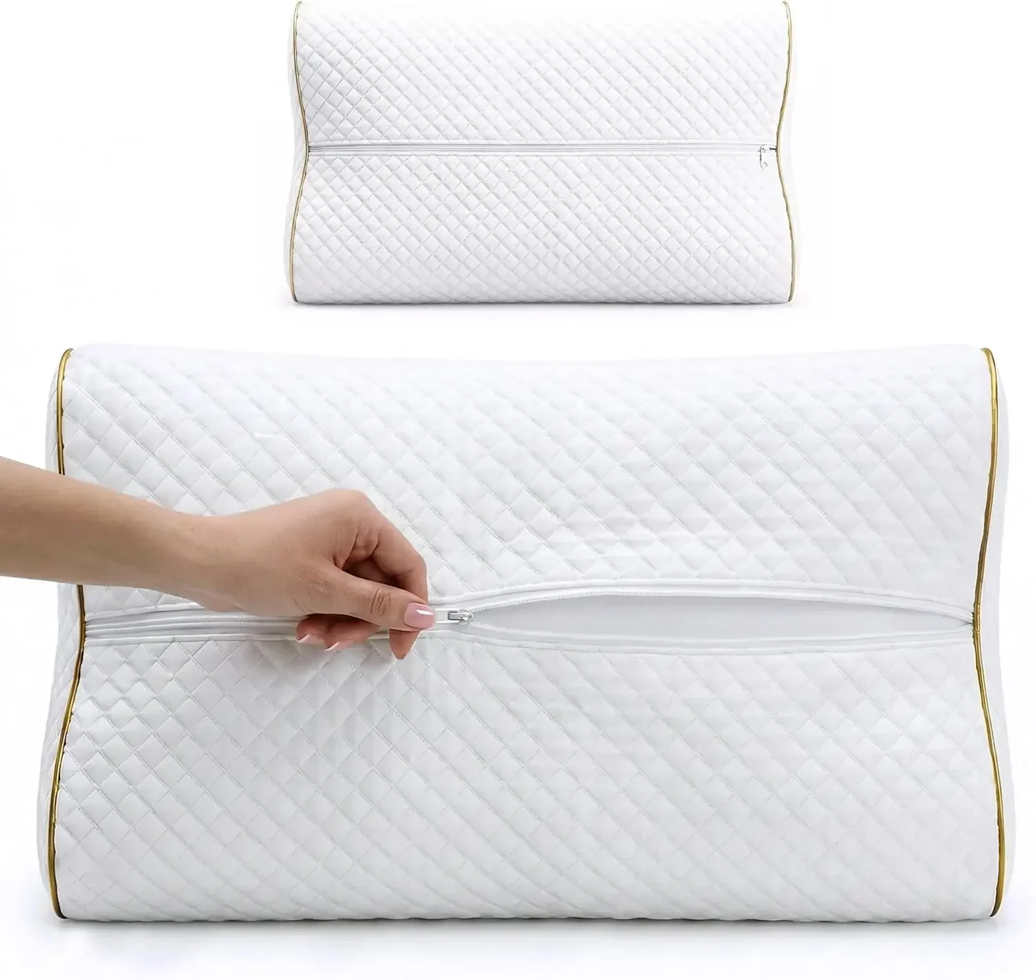 2'li Paket Queen Boyutu Hafıza - Memory Foam Orthopedic Pillow Neck Pain incelemesi ve fiyatı