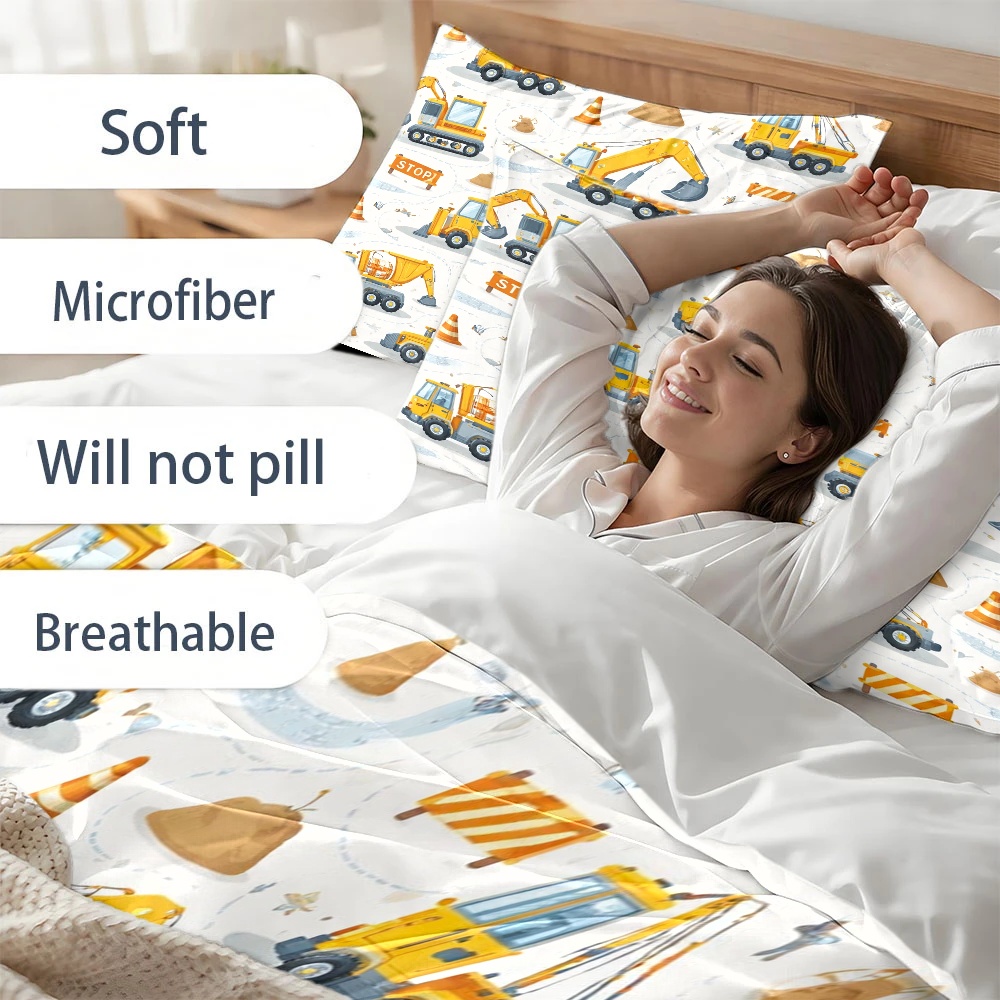 İnşaat Araçları Temalı Yatak Ö - Duvet Cover Sets With Zipper incelemesi ve fiyatı