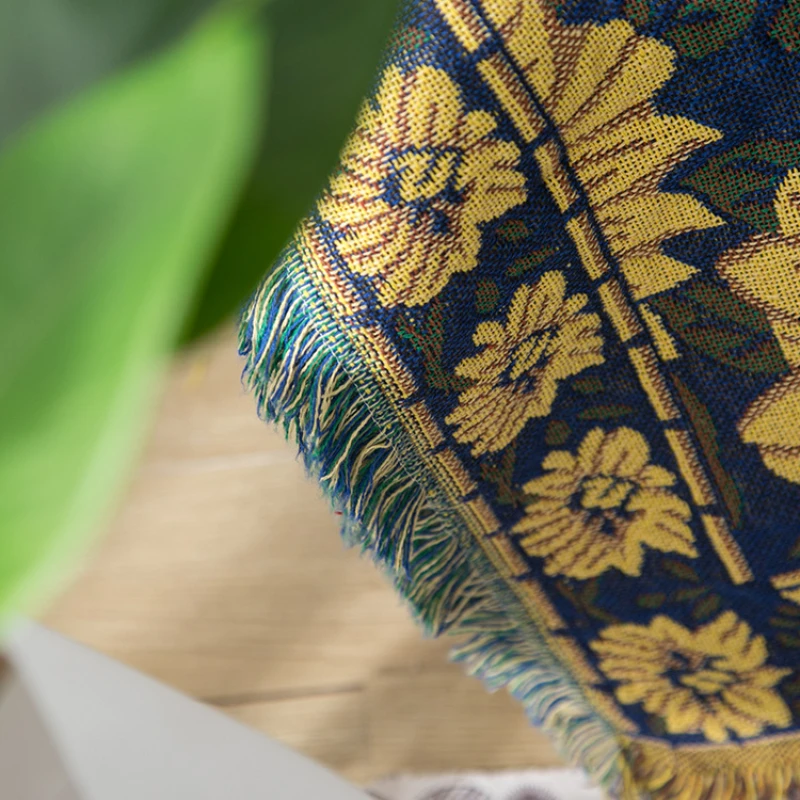 Tekstil şehir Ins kırsal mavi  - Boho Throw Blanket Fringe incelemesi ve fiyatı