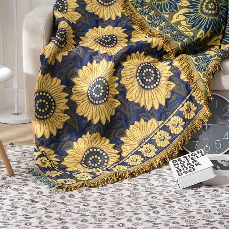 Tekstil şehir Ins kırsal mavi  - Boho Throw Blanket Fringe incelemesi ve fiyatı