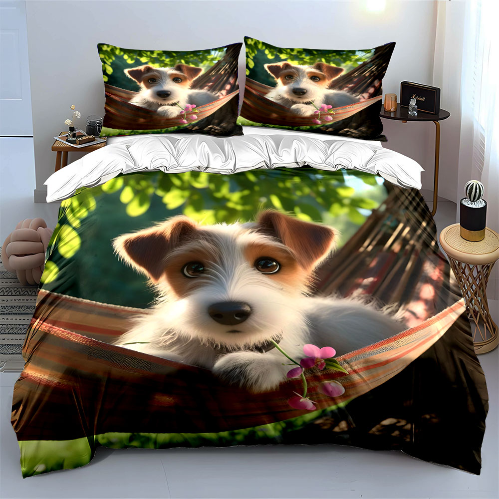 Hamakta sevimli Jack Russell T - Duvet Cover Sets With Zipper incelemesi ve fiyatı