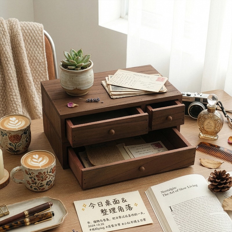 Ahşap Masaüstü Saklama Kutusu  - Storage & Organization incelemesi ve fiyatı