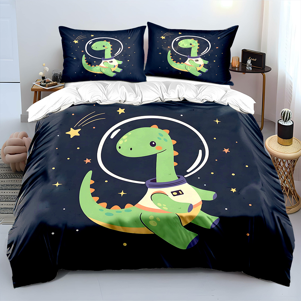Yıldızlı arka planlı uzay dino - Duvet Cover Sets With Zipper incelemesi ve fiyatı