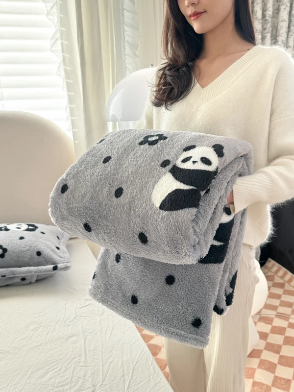 Panda Desenli, Yumuşacık, Pelu - Fluffy Fleece Comforter King Size incelemesi ve fiyatı